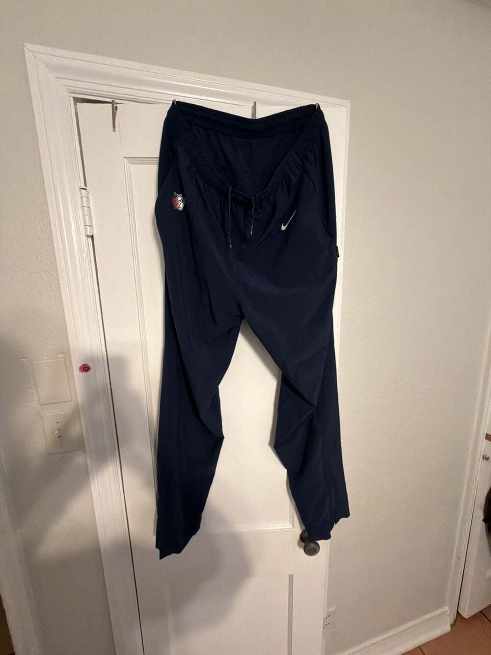 Nike NFL Onfield Apparel Dri-FIT Navy Blue Warmup Track Pants Size XL